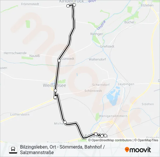 201 Bus Line Map