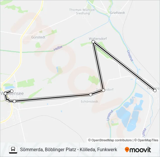 212 Bus Line Map