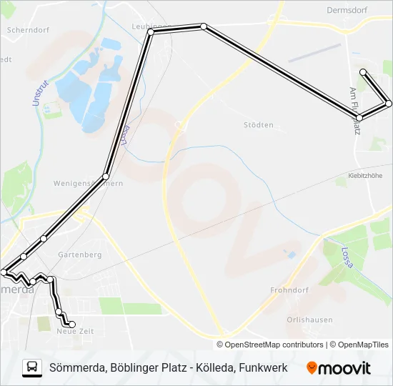 212 Bus Line Map