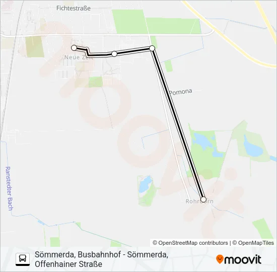 243 Bus Line Map