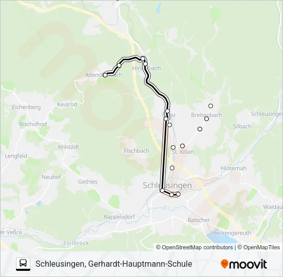201 Bus Line Map