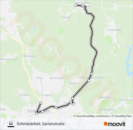 202 Bus Line Map