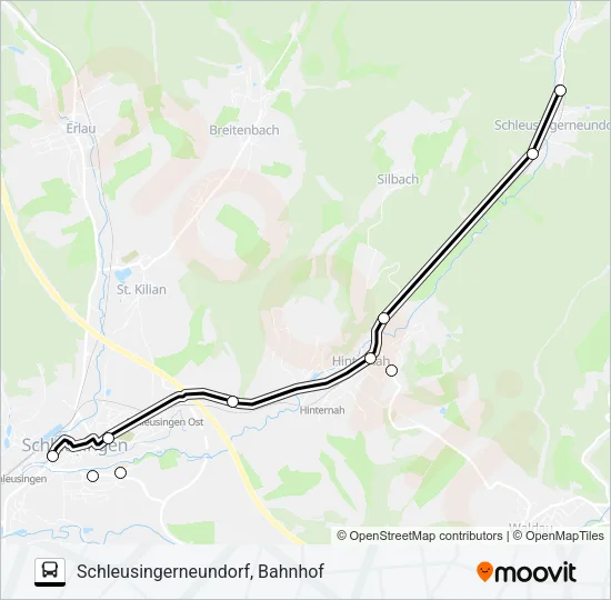 202 Bus Line Map