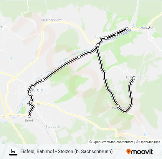 210 Bus Line Map