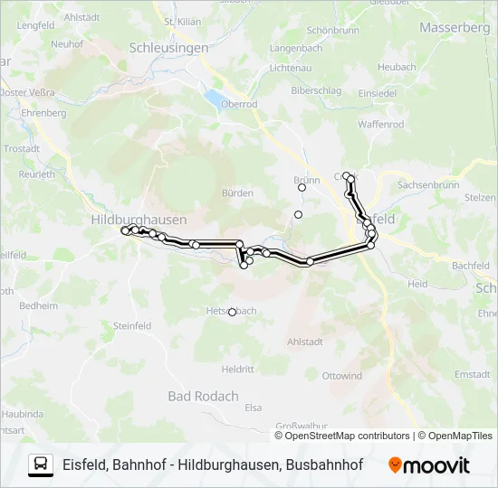 213 Bus Line Map