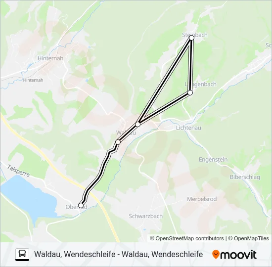 214 Bus Line Map