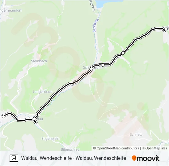 214 Bus Line Map