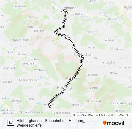 216 Bus Line Map