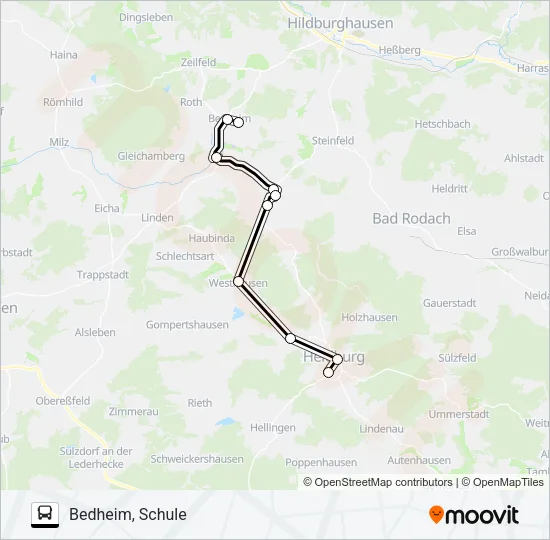 218 Bus Line Map