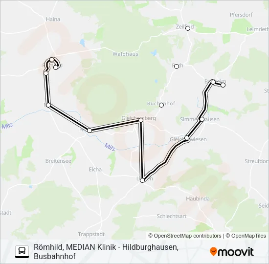 220 Bus Line Map