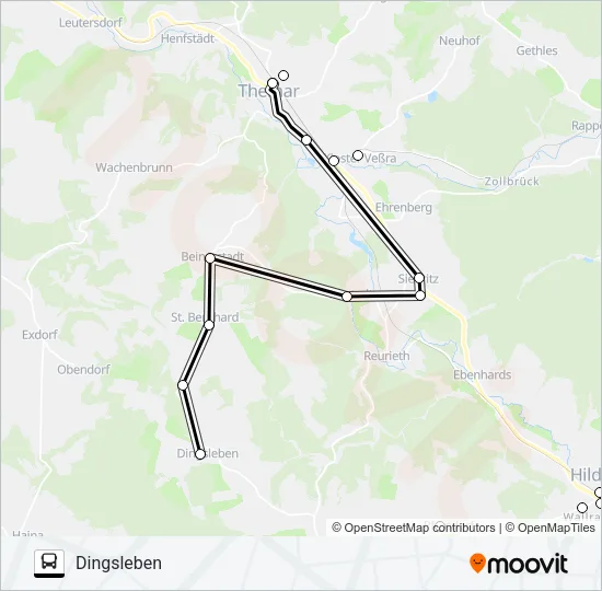 222 Bus Line Map