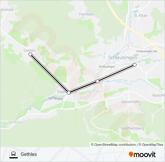 225 Bus Line Map