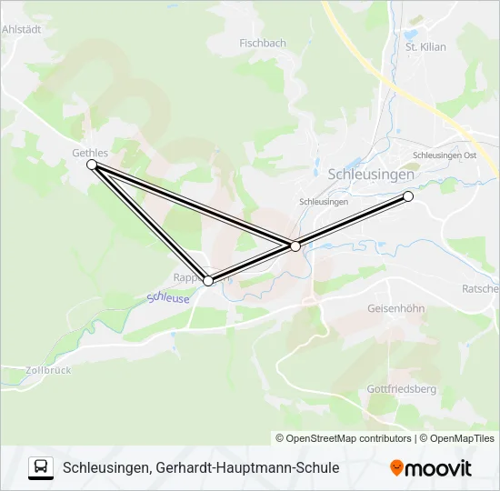 225 Bus Line Map
