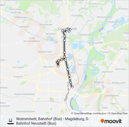 610 Bus Line Map