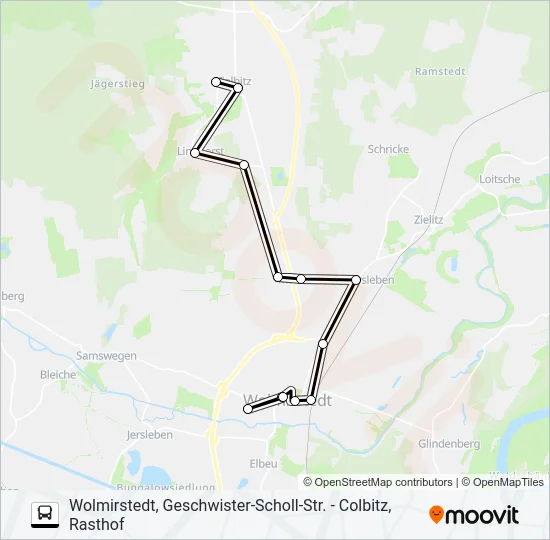 611 Bus Line Map