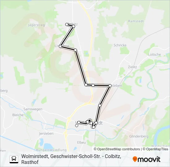 611 Bus Line Map