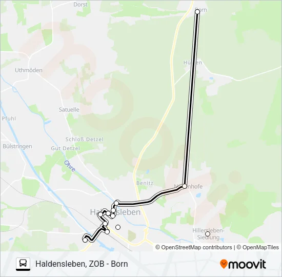 615 Bus Line Map
