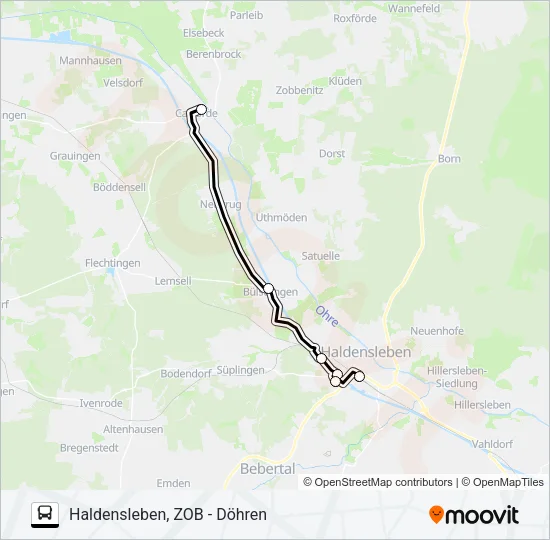 619 Bus Line Map