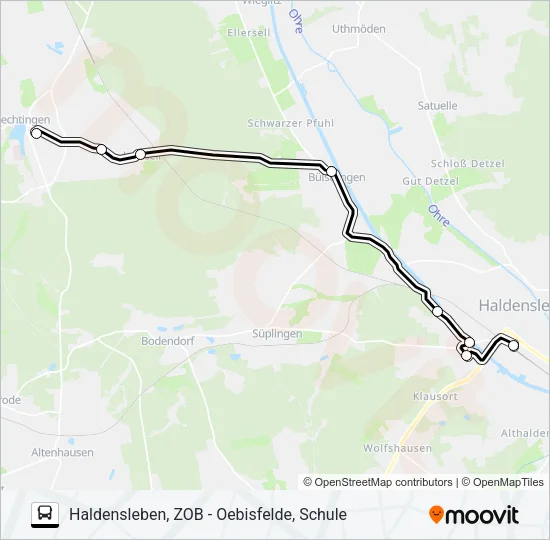 632 Bus Line Map