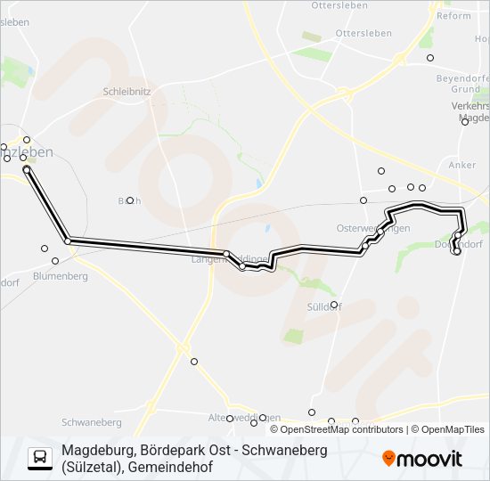 Buslinie 659 Karte