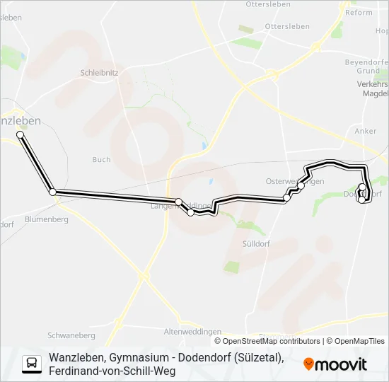 659 Bus Line Map