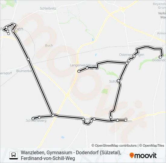 659 Bus Line Map
