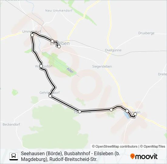 660 Bus Line Map