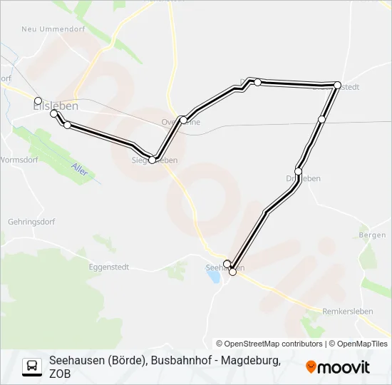 663 Bus Line Map
