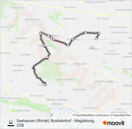 663 Bus Line Map
