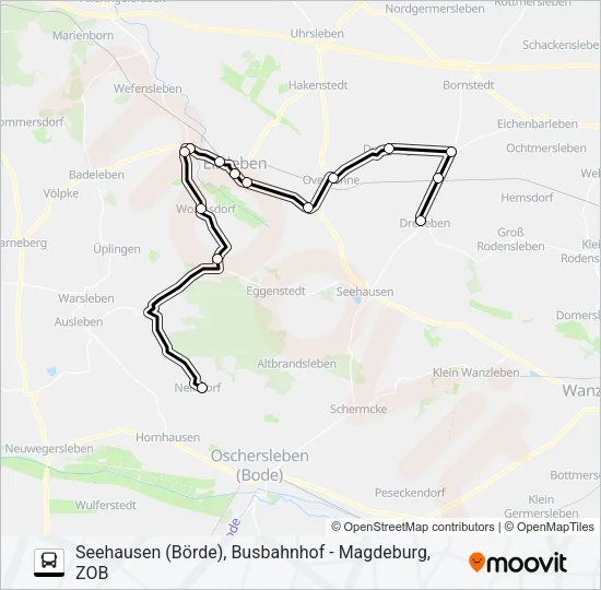 663 Bus Line Map