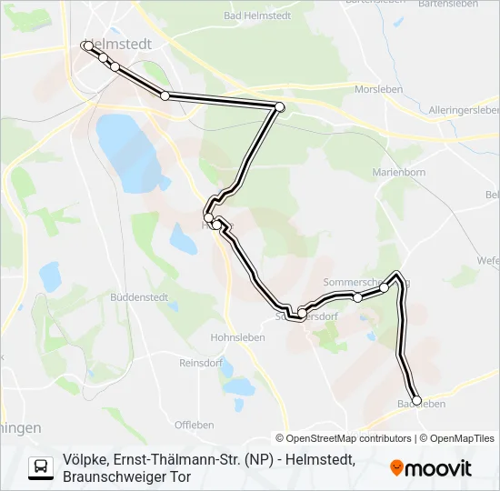 666 Bus Line Map