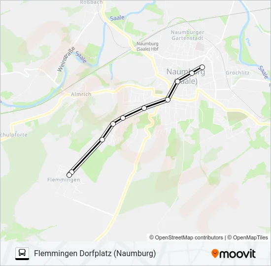 101 Bus Line Map