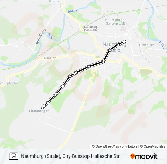 101 Bus Line Map