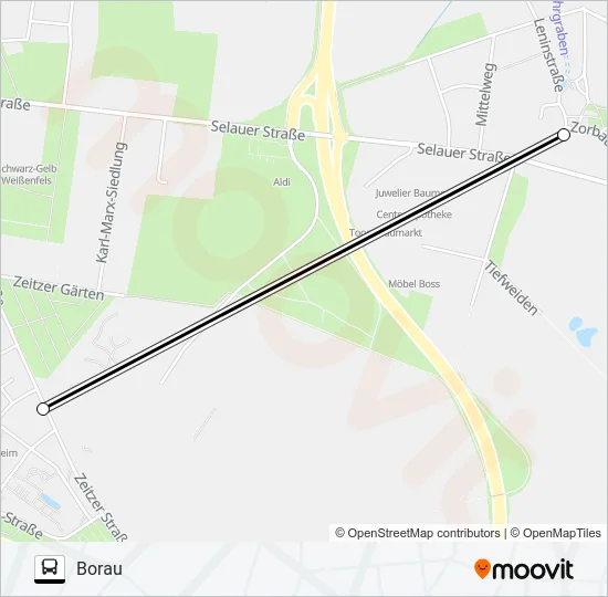 204 Bus Line Map