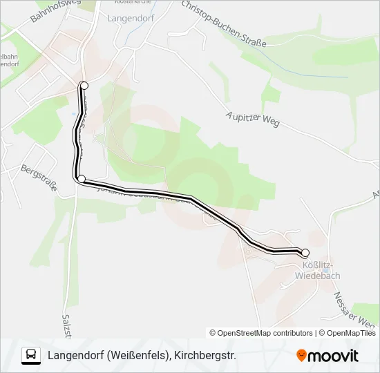205 Bus Line Map