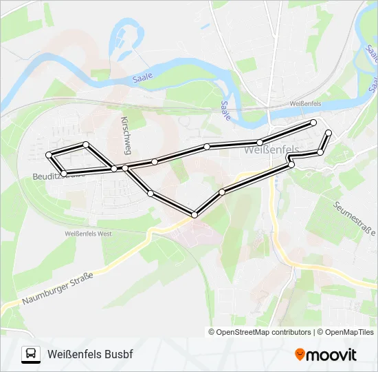207 Bus Line Map