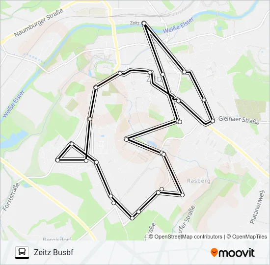 302 Bus Line Map