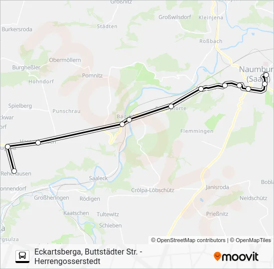 Автобус 601: карта маршрута