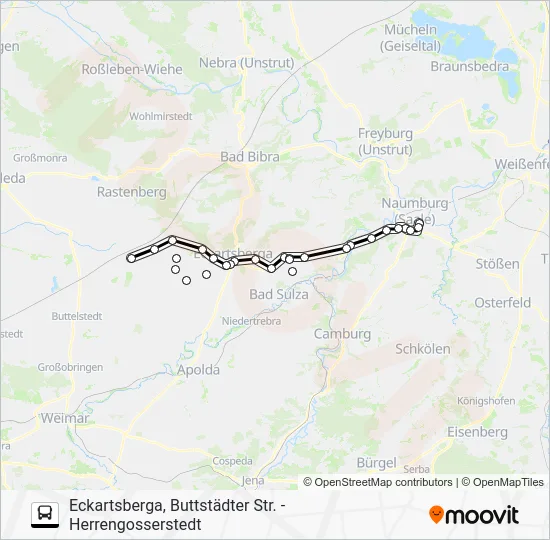 Автобус 601: карта маршрута
