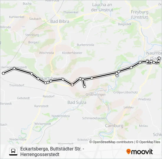 Автобус 601: карта маршрута