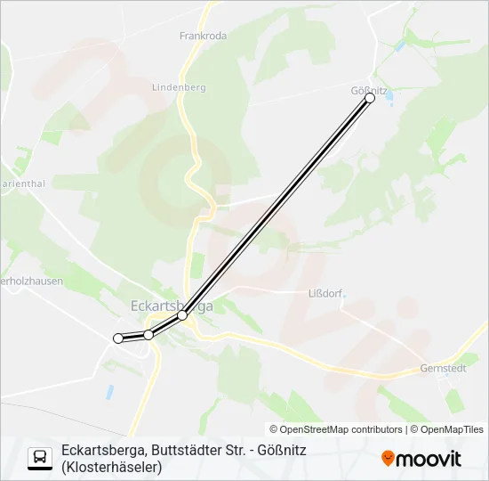 Buslinie 602 Karte
