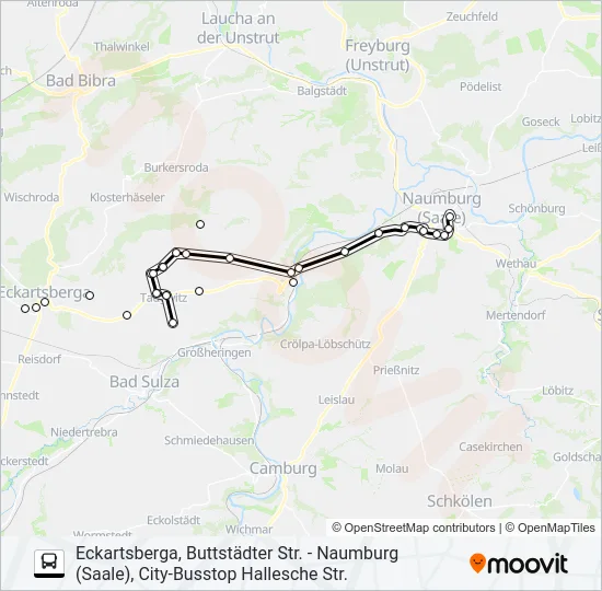 603 Bus Line Map