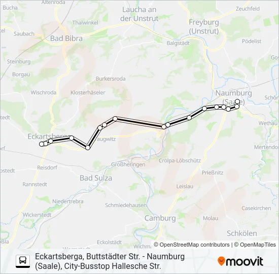 603 Bus Line Map