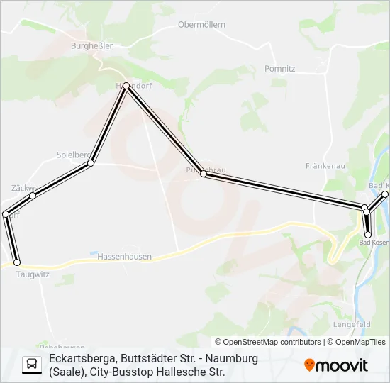 603 Bus Line Map
