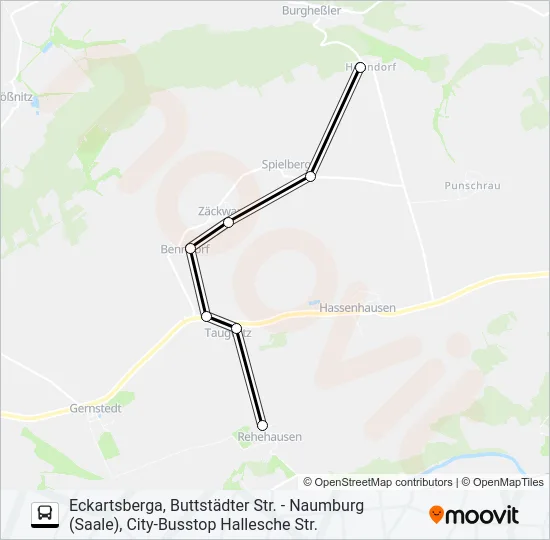 603 Bus Line Map