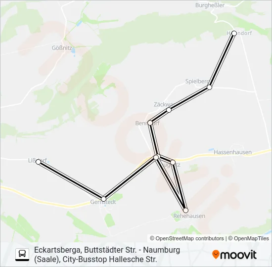 603 Bus Line Map