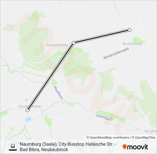 604 Bus Line Map