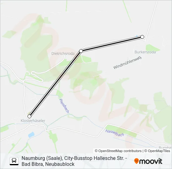 604 Bus Line Map