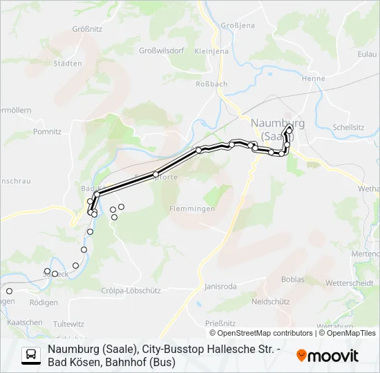 606 Bus Line Map