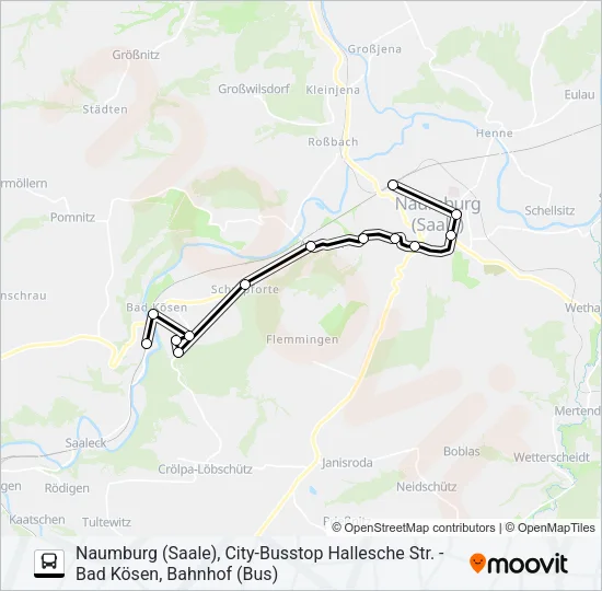 606 Bus Line Map